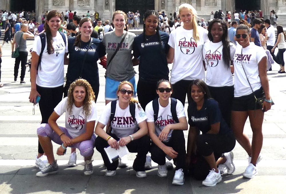 Throughout their travels in Italy, Penn women’s basketball mixed culture and basketball, traveling to a number of historic sites in Italy while playing against three strong teams from Italy and Germany.