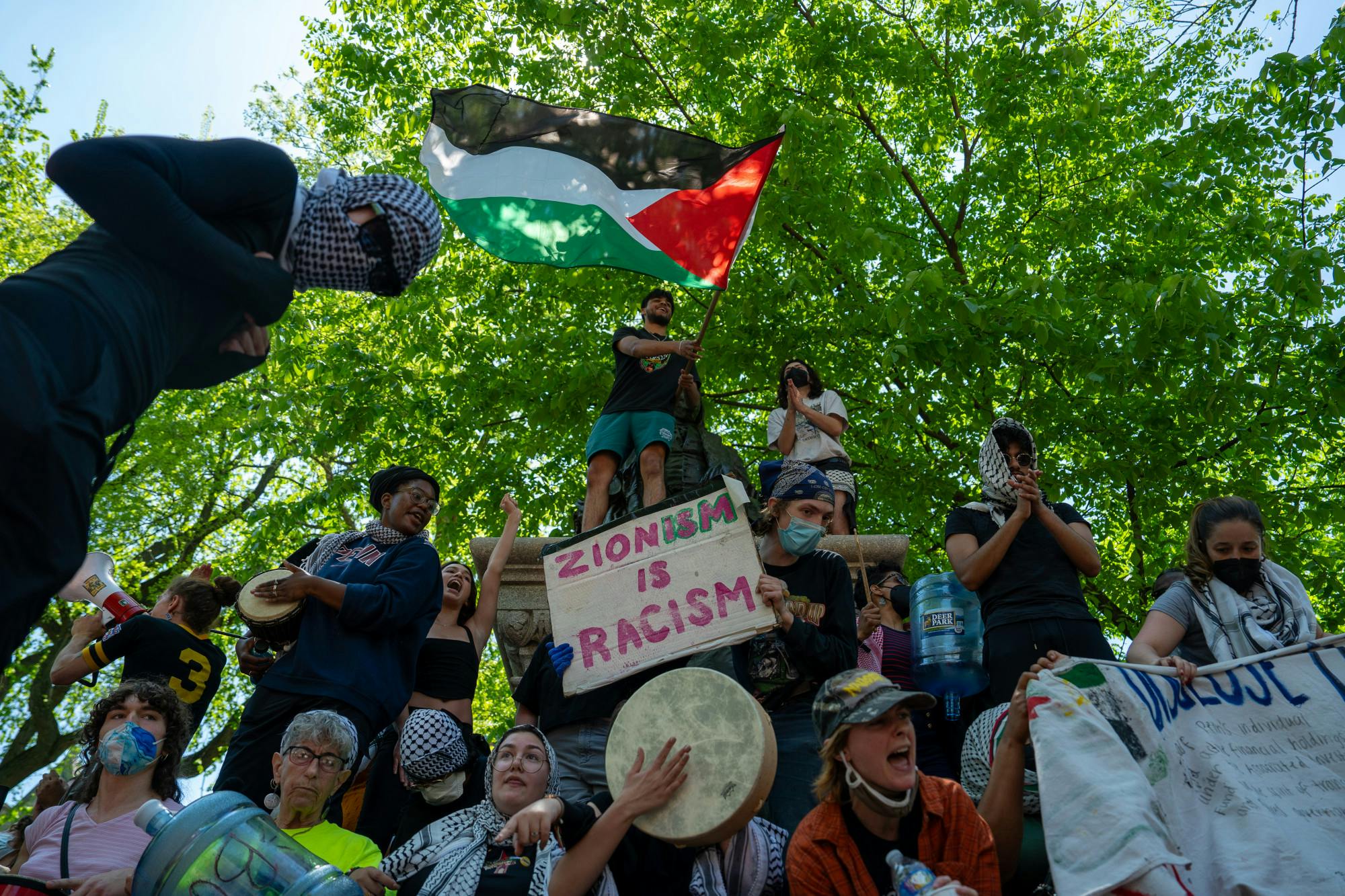 05-02-24 Ben Franklin Protestors (Ethan Young)