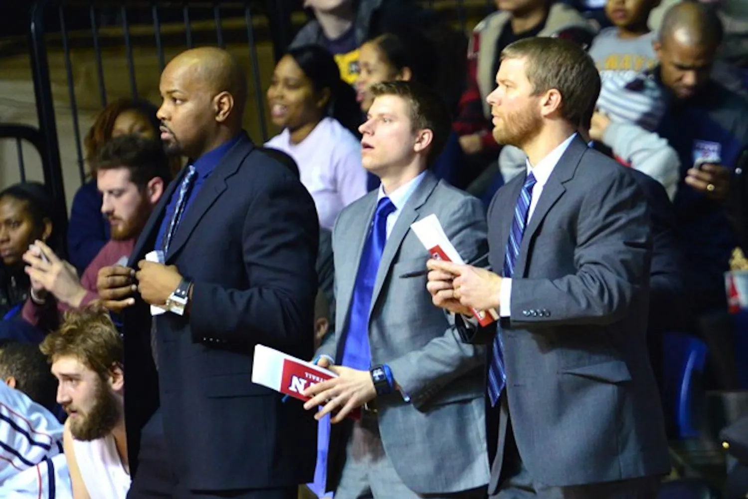 Assistant coach Mike Lintulahti (right) is set to take Penn basketball to the next level with an emphasis on teaching in his new role for the Red and Blue.