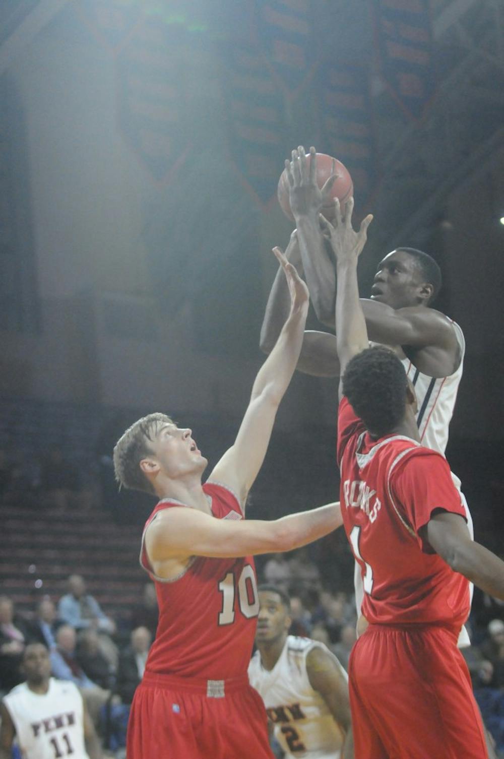 Senior forward Greg Louis narrowly missed out on a double-double against Marist on Dec. 9.