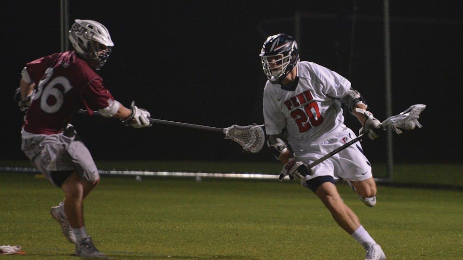 Although Nick Doktor scored a goal to go along with three assists on Tuesday, it was not enough as Penn men's lacrosse fell to Saint Joseph's, 9-8, in overtime.