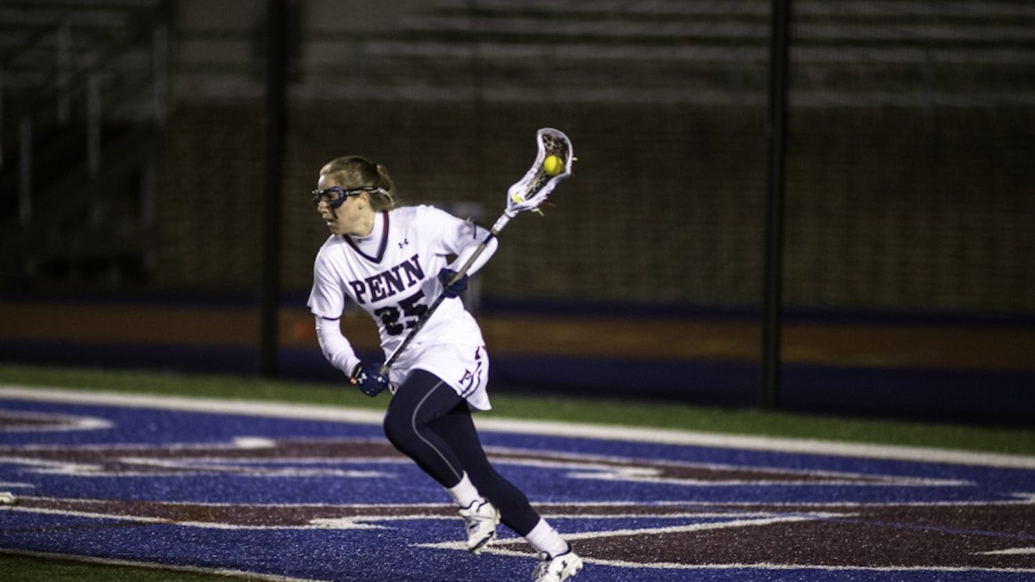 With Penn women's lacrosse needing to win to stay in Ivy title contention, senior Emily Rogers-Healion certainly did her part, with five goals and one assist in a 17-7 trouncing of Columbia.