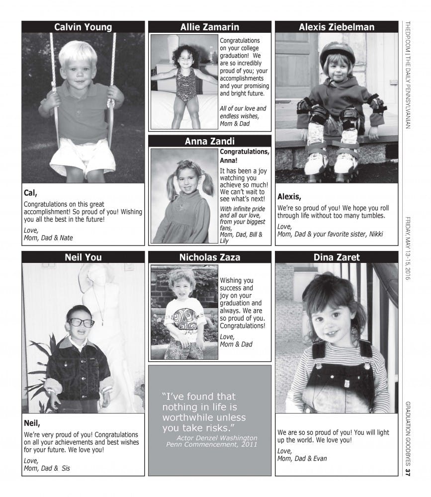 Daily Pennsylvanian Graduation Goodbyes Sample Issue