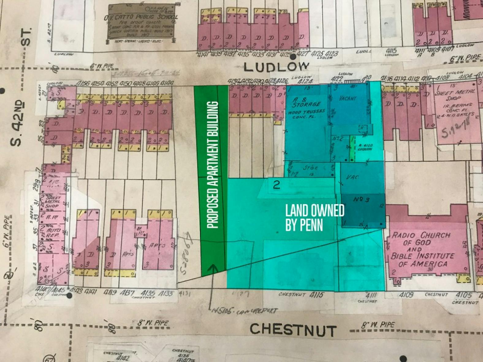 4125 Chestnut Street map