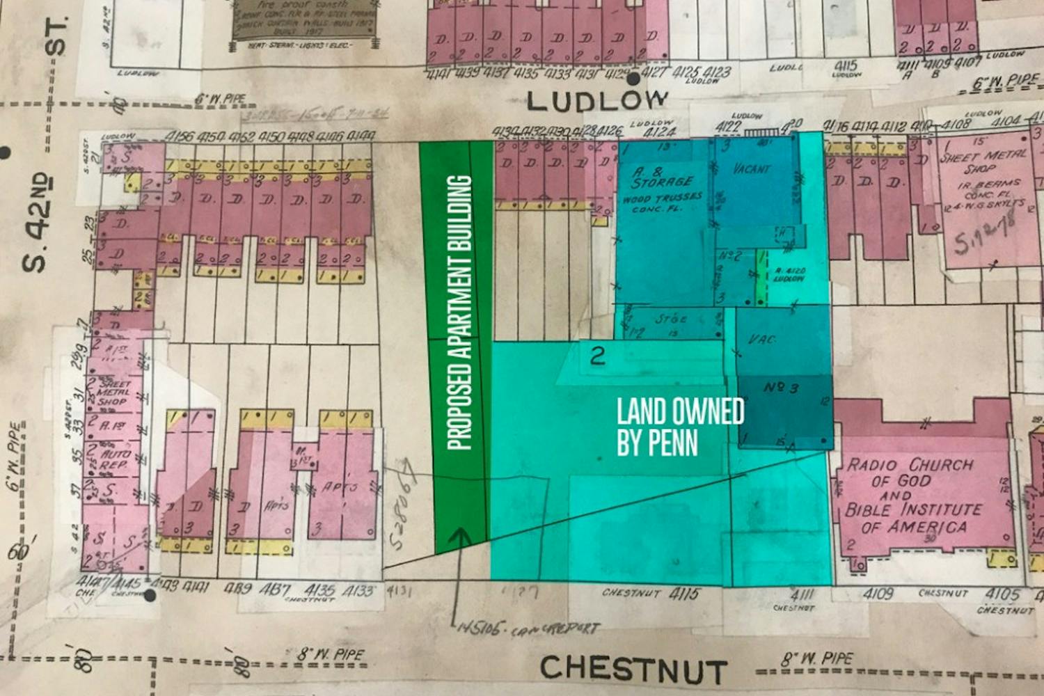 4125 Chestnut Street map