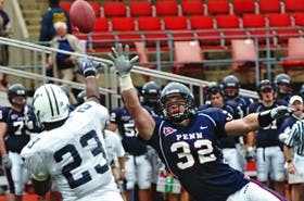 Defense bursting into backfields