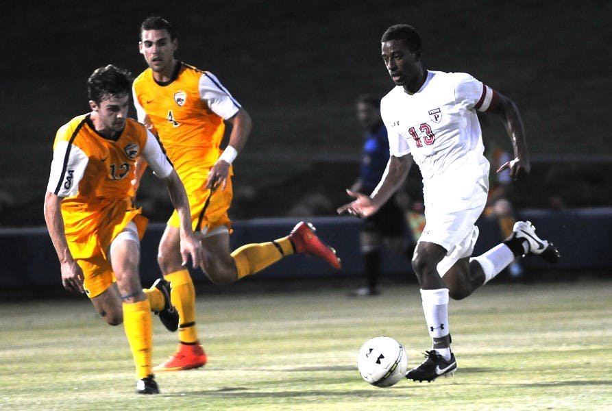 Men's Soccer vs. Drexel.  Men's soccer wins 2 - 0 home at Rhodes Field