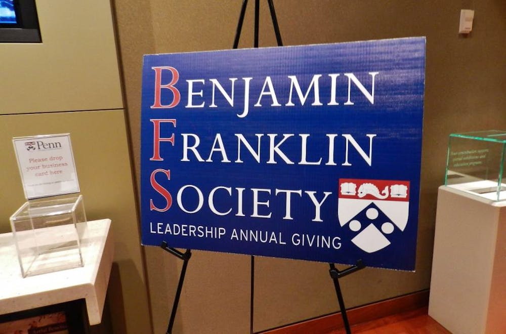 The Benjamin Franklin Society was founded in 1955 as the University’s largest “unrestricted annual giving group.”