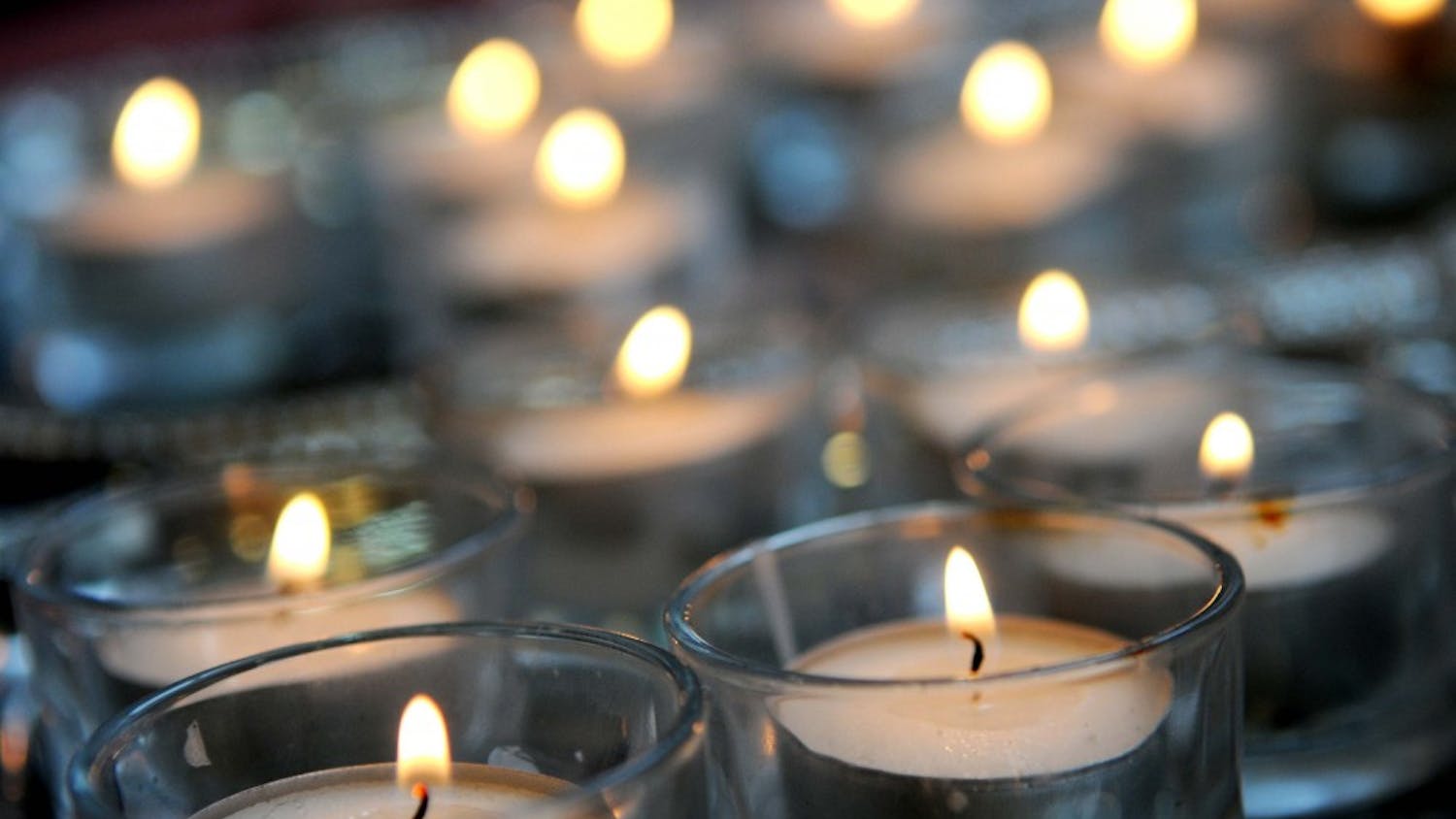 Students gather in Hillel for a vigil in remembrance of the victims of Sandy Hook Elementary school.