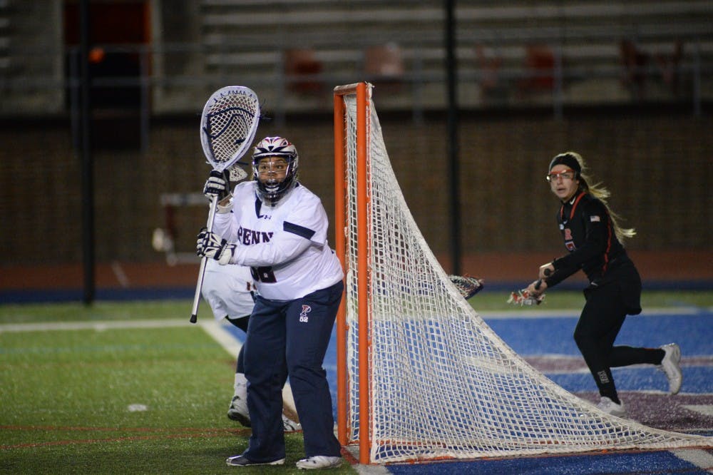 Anchoring Penn women's lacrosse's defense all season, senior goalie Britt Brown had one of her finest performances yet with 13 saves in her team's 10-7 win at Northwestern.