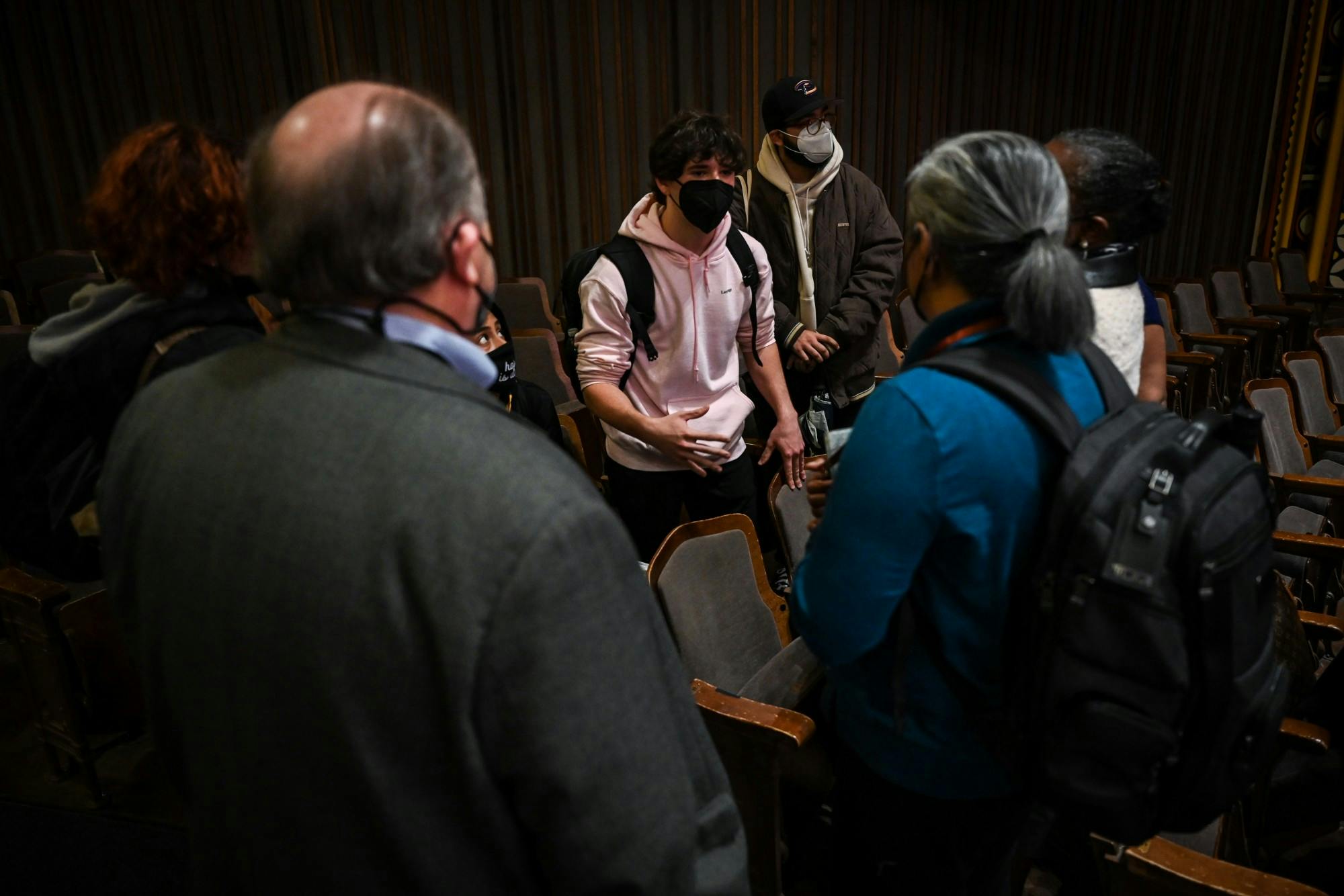 04-18-22 Ken Burns Silfen Forum Event UC Townhomes Protest University Life (Kylie Cooper) 4.jpg