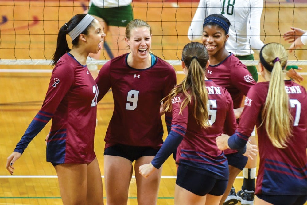Outside hitter Alex Caldwell (left) and her four fellow senior captains will play their final home matches this weekend.