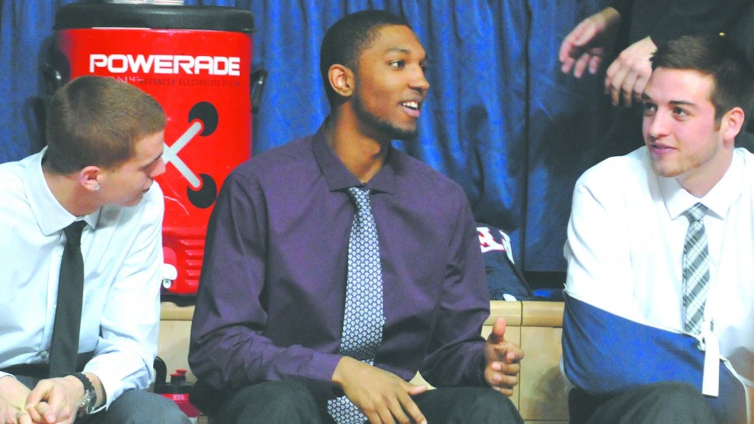 Men's Basketball defeats Brown.