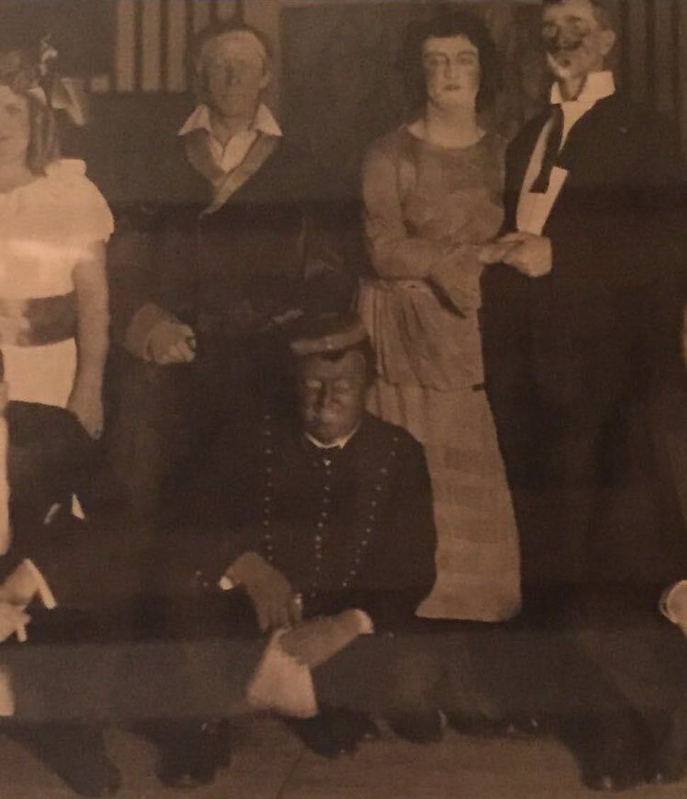 Bruce Montgomery Blackface Glee Club Singers Mask and Wig.jpg