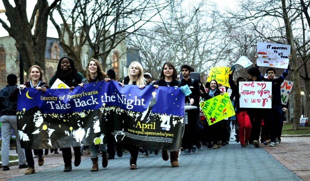 Take back the night rally and march