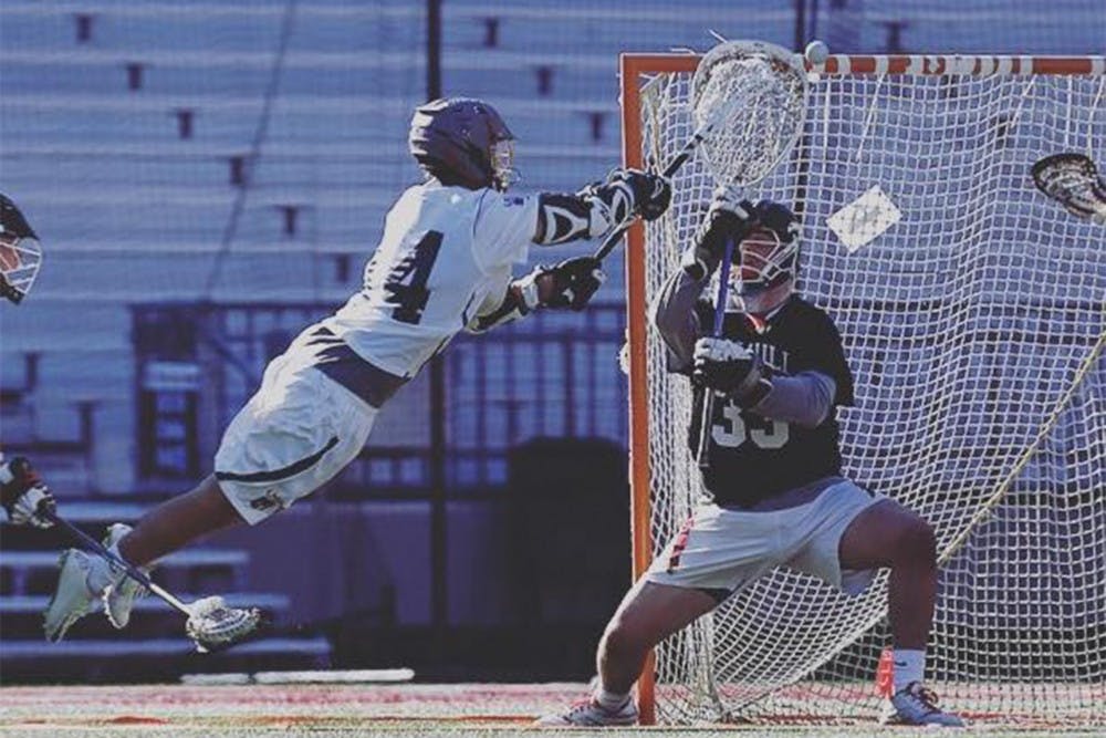 In Penn men's lacrosse's 12-10 season-opening win against Michigan on Saturday, freshman Alex Roesner recorded his first career goal, one of four to come from a highly touted recruiting class.