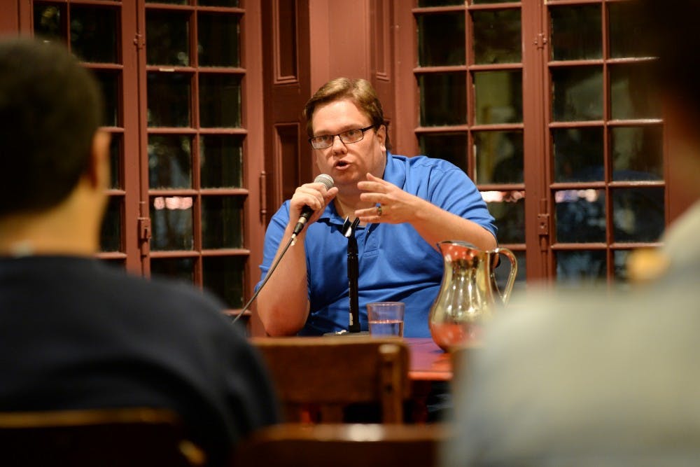 Vox culture editor Todd VanDerWerff spoke at the Kelly Writers House on Monday night as part of the 