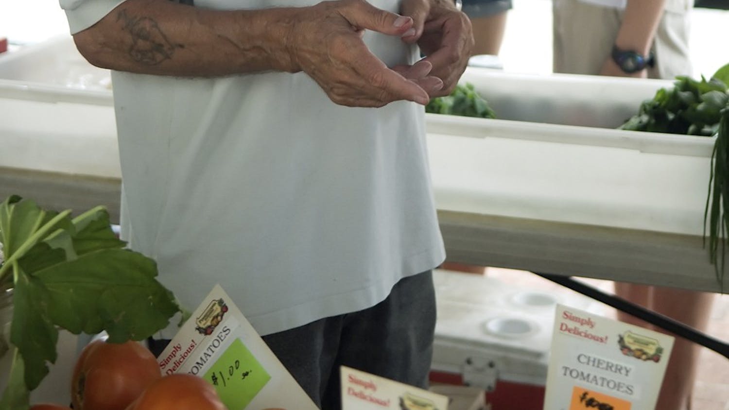 Students take advantage of the farmer's market each Wednesday. | DP File Photo