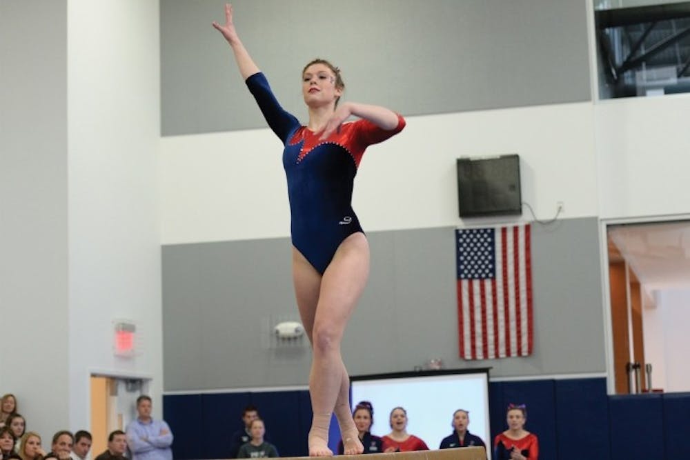 After a strong 9.800 showing on the balance beam last week at Temple, sophomore Nicole Swirbalus is amped to help Penn gymnastics to its first ECAC title in four years.