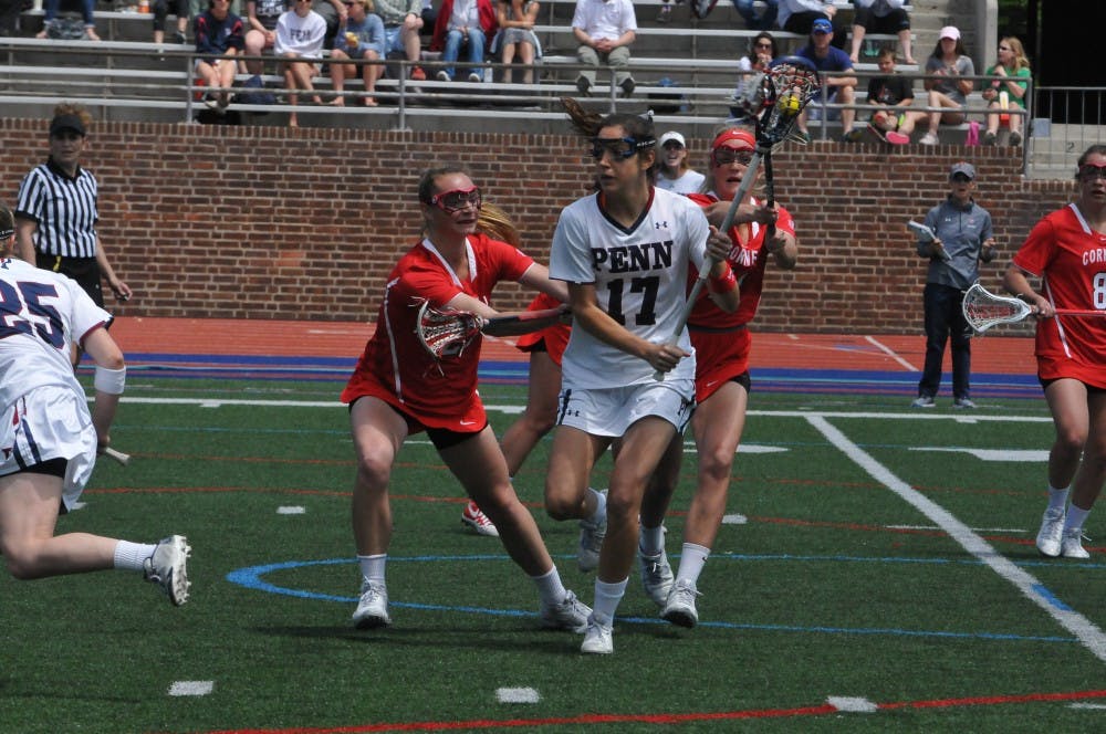 Senior attack Nina Corcoran&nbsp;logged two goals and three assists on Sunday &mdash; breaking the Ivy League single-season assists record in the process &mdash; as she led a furious comeback that fell just short for Penn women's lacrosse, losing to Cornell, 11-10, in the Ivy Tournament title game.