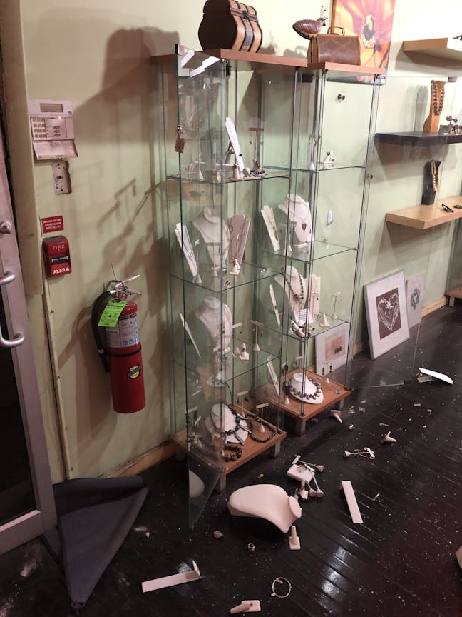 Leon Scott's Silver Legends jewelry store rioting destruction