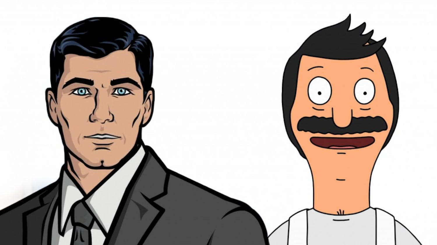 H. Jon Benjamin is most widely known for his roles as Archer of Archer (left) and Bob of Bob's Burgers (right)