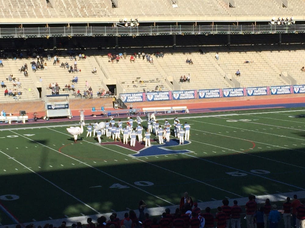 Columbia's band took aim at Penn for admitting Trump in a poem at halftime of the Penn-Columbia football game on Saturday