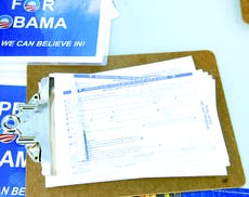 Locust abuzz with message: register to vote