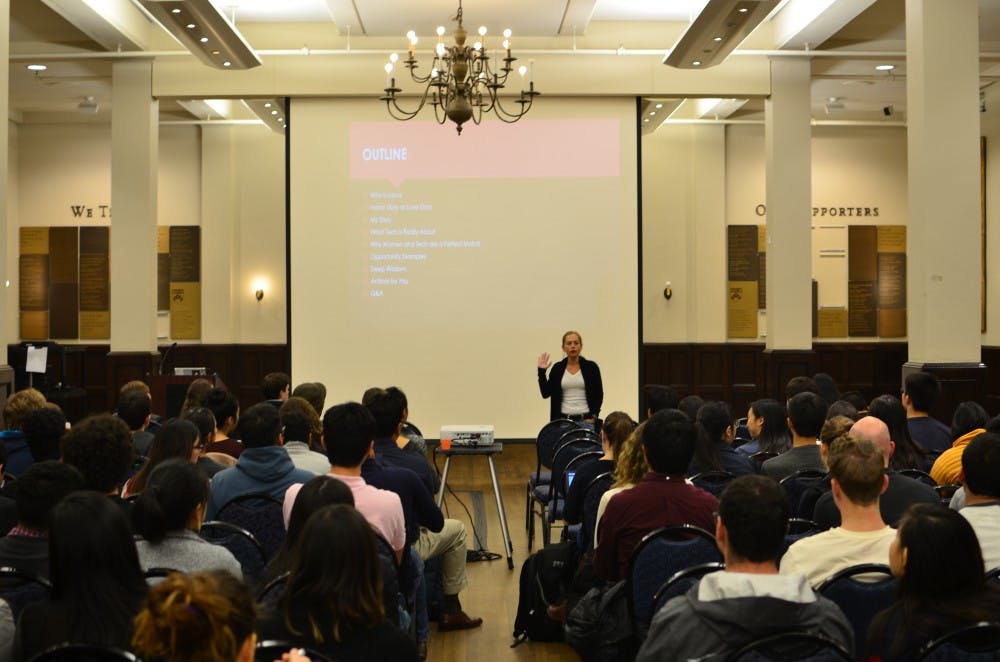 Microsoft Engineer Laura Butler spoke at Penn on Tuesday night.