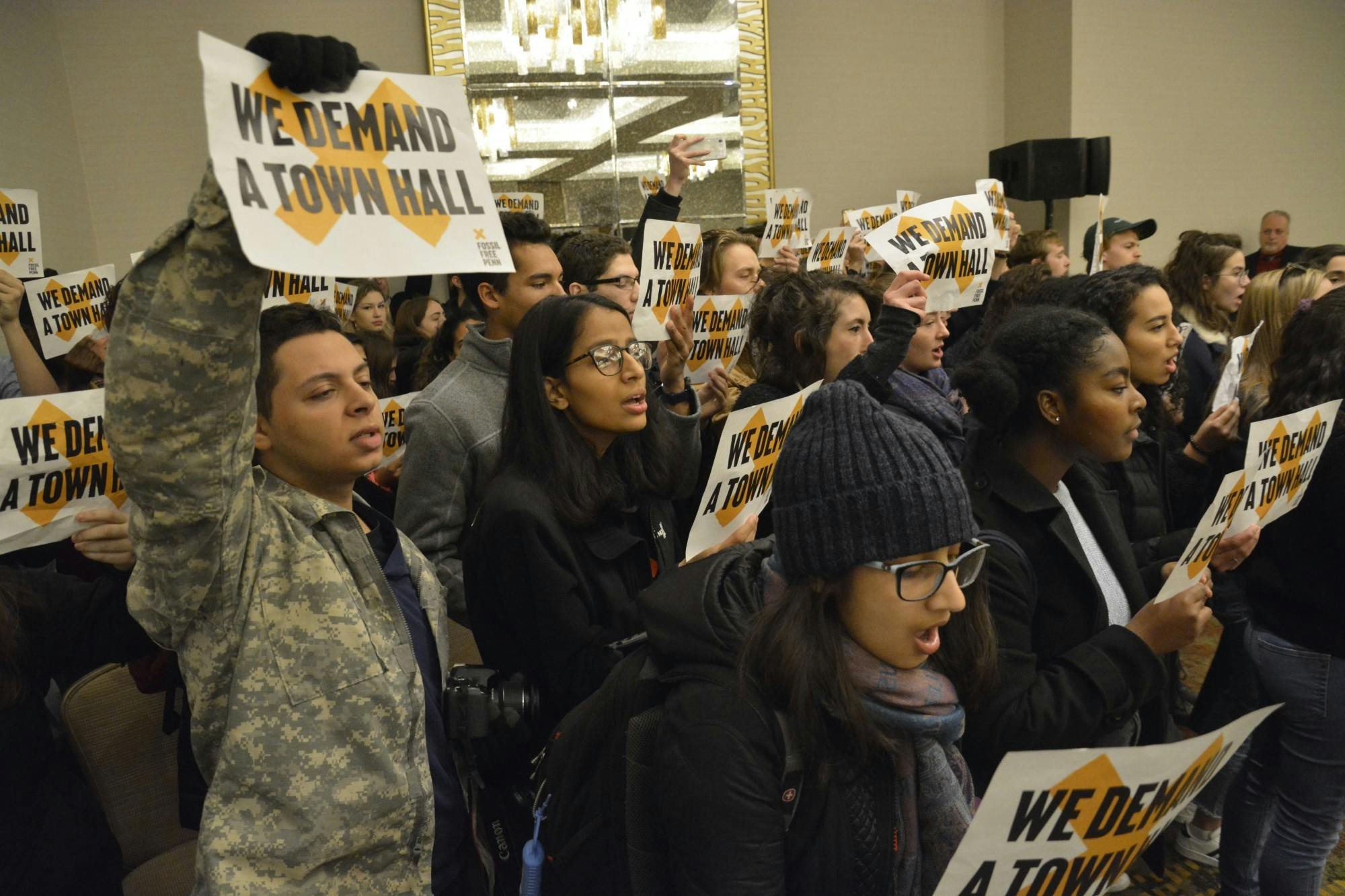 Board of Trustees Meeting Fossil Free Penn Protest
