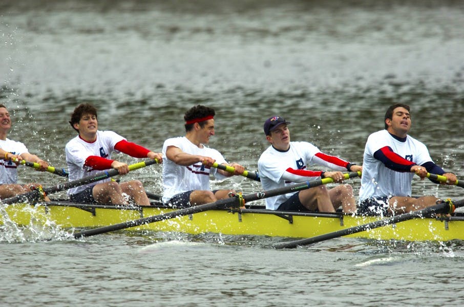 Penn Rowing faces off against George Washington, MIT, and Georgetown on the Schuylkill River. Varsity and JV have a chance to go head to head against other schools in the 8 and 4 rowers category.