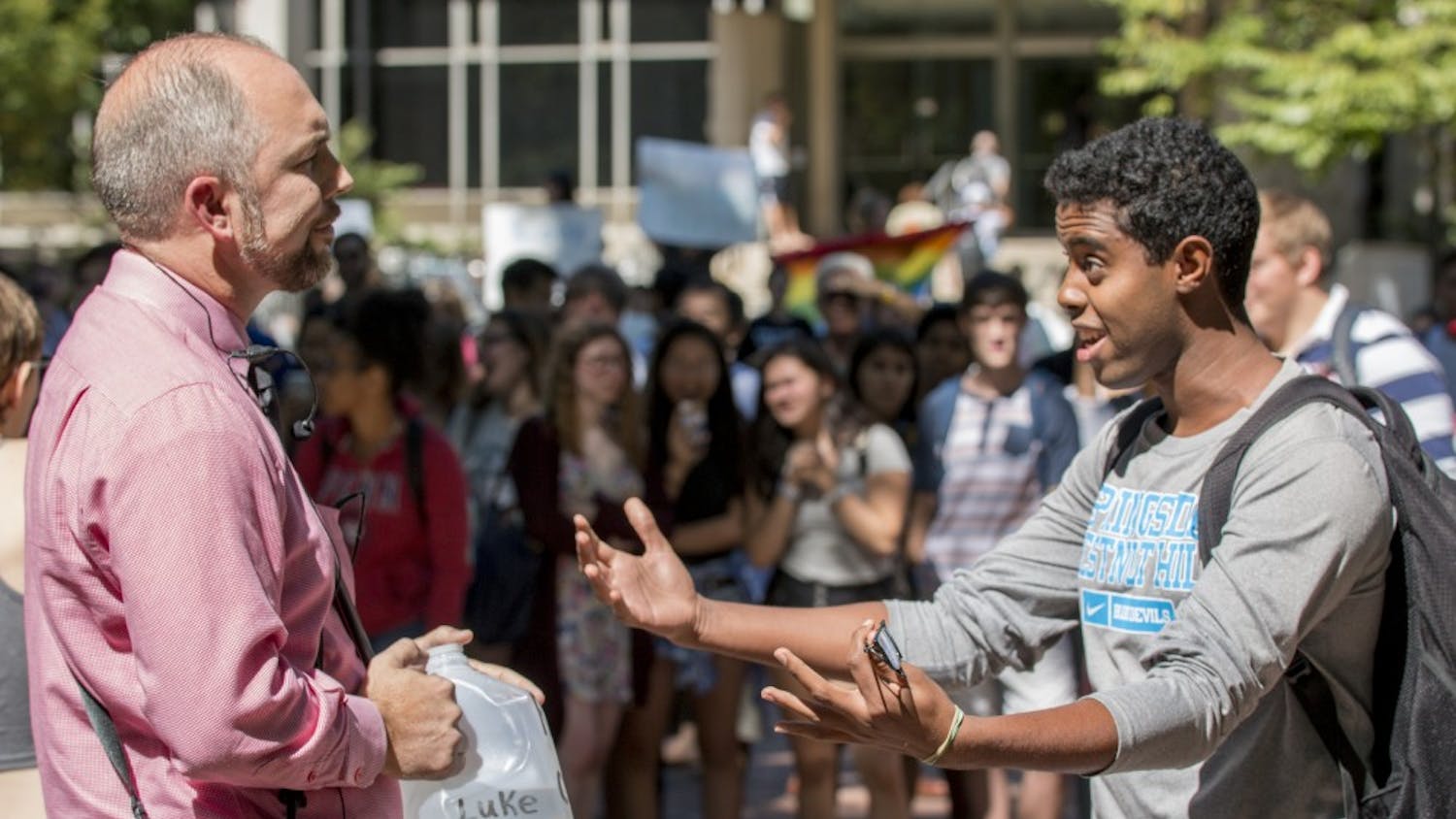Photo Gallery | Preacher sparks protest at Penn