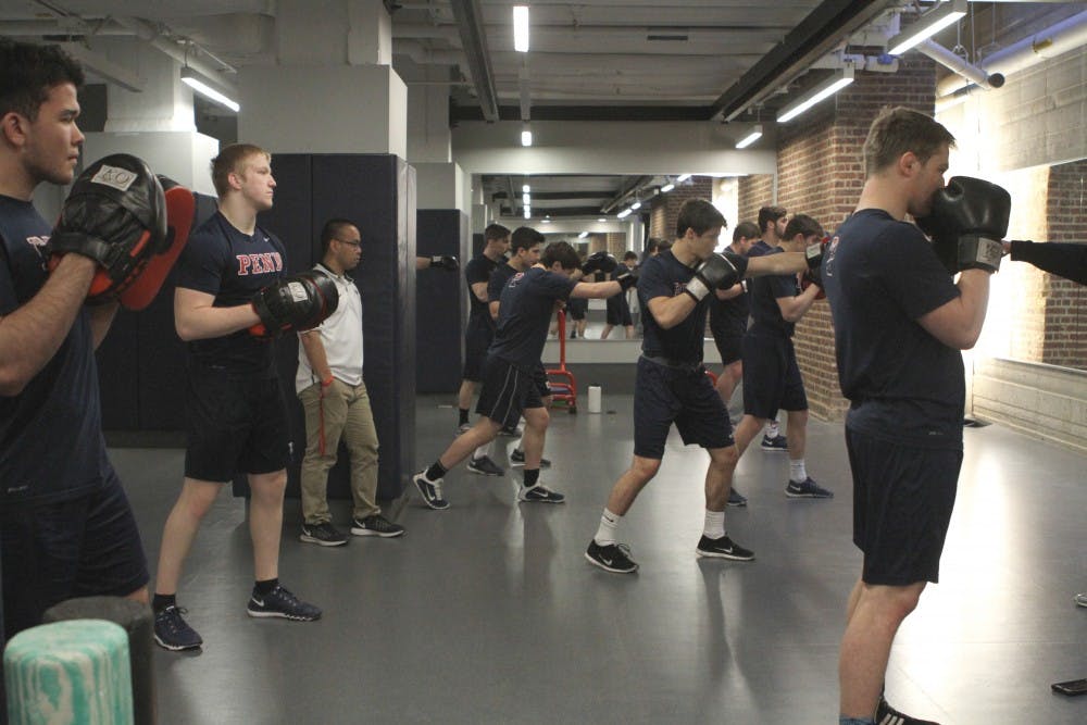 The strength and conditioning program at Penn started implementing Muay Thai kickboxing into its weight lifting regimen this year with teams like Penn wrestling.