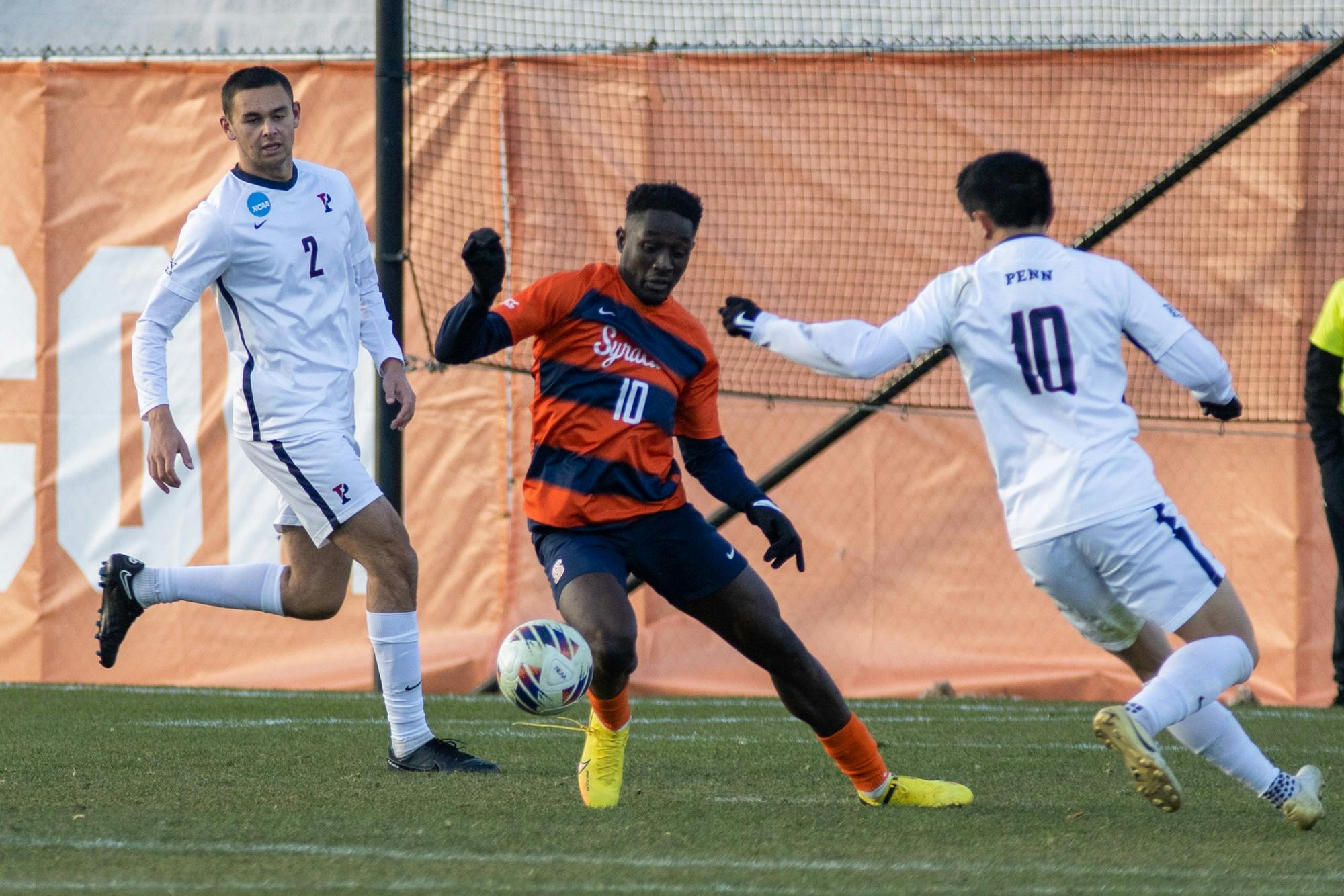 11-20-22 Men's Soccer vs Syracuse Leo Burney (Arnav Pokhrel, The Daily Orange).jpg