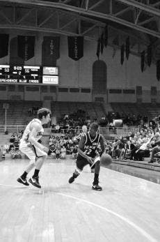 M. Hoops Ivy notebook | Quakers singing Carolina blues one more time