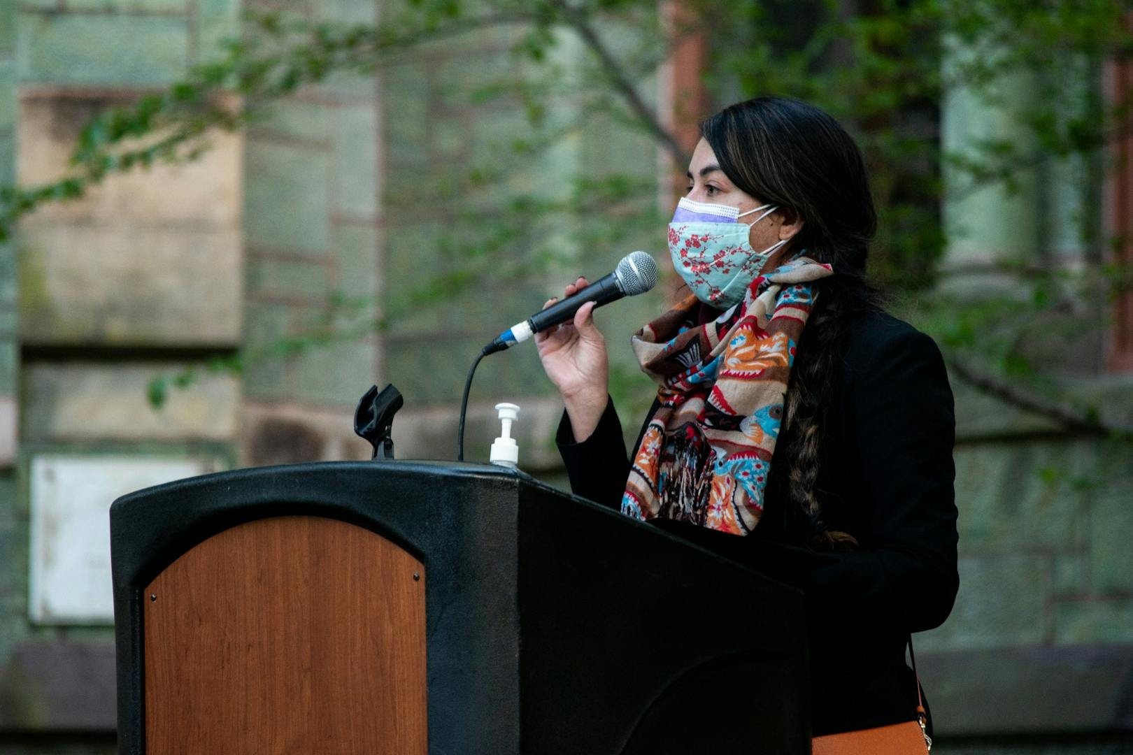 4-20-21 Vigil for the Victims of Gun Violence College Green Candle Mask.jpg