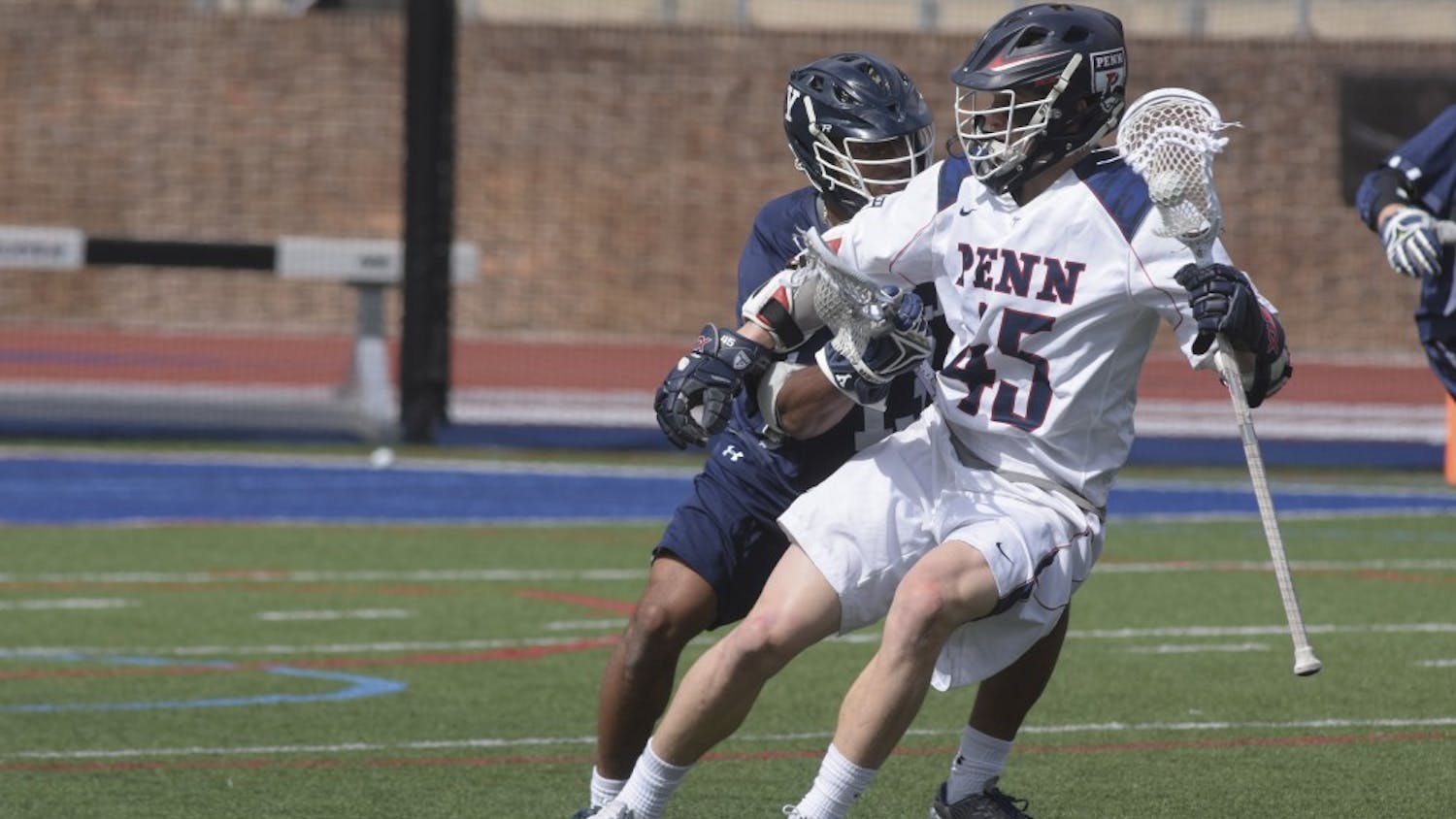 Sophomore attackman Simon Mathias scored two goals and added an assist to help Penn get out to an early lead, but it ultimately was not enough as the Quakers fell 11-8.