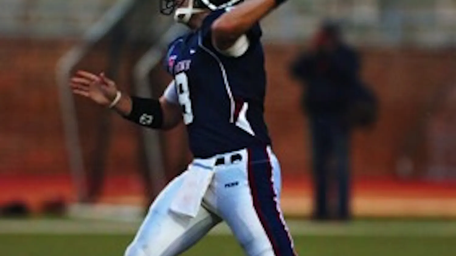 Olson now leads with both a leg and an arm