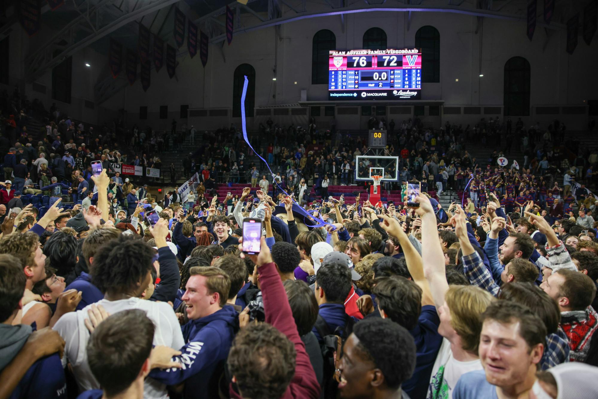 11-13-23 Men's Basketball vs Villanova Celebration (Abhiram Juvvadi).jpg
