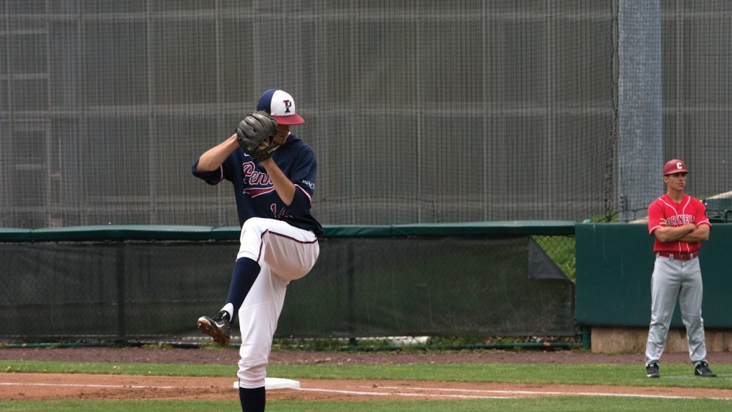 Junior Jake Cousins enjoyed a season-best performance out of any pitcher for the Quakers, mowing down 11 batters in six innings against Cornell on Saturday. 