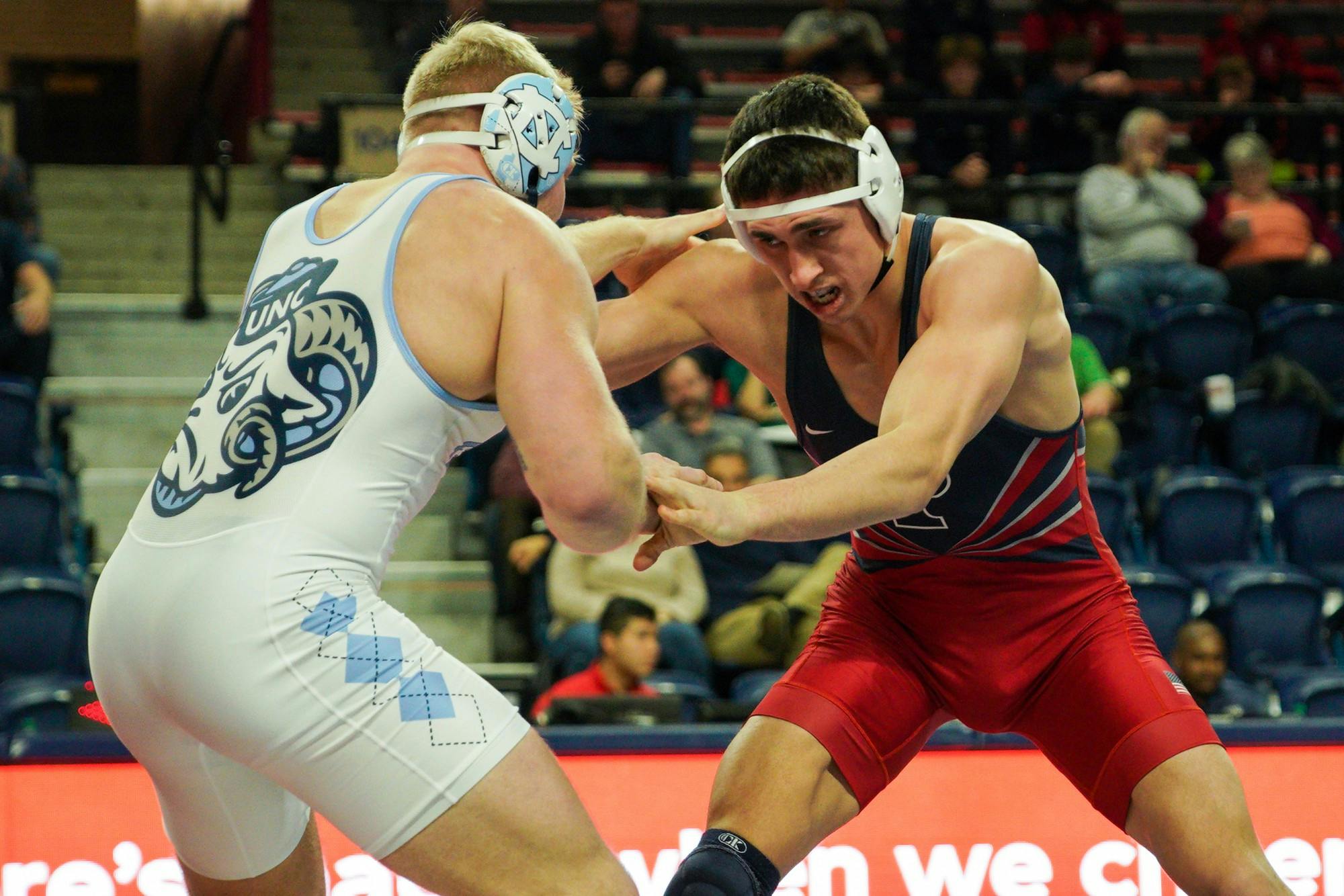 11-07-23 Wrestling vs UNC Cole Urbas (Anna Vazhaeparambil).jpg