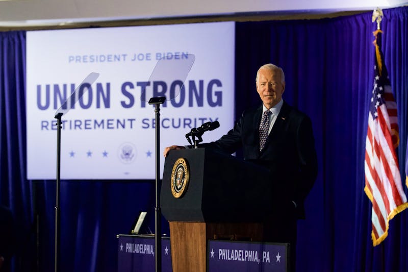 Biden visits Phila. union hall to tout pro-labor record, present Presidential Citizens Medal