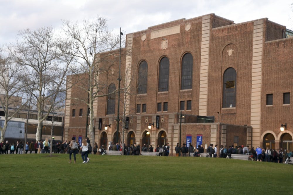 Representatives from every SAC group, athletic team, and greek organization gathered at the Palestra to attend a mandatory anti-hazing event.