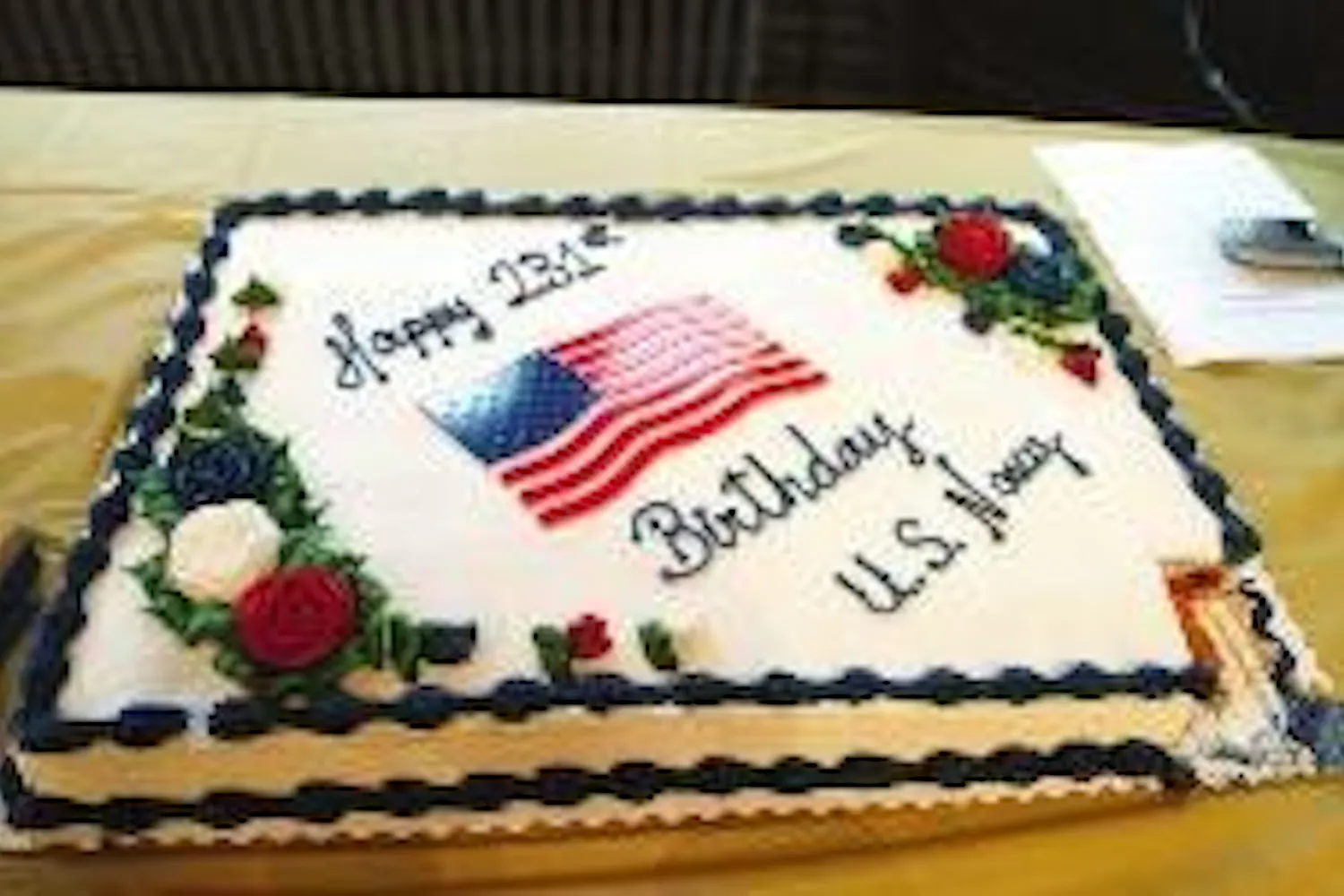 A big cake requires a big knife - or a sword