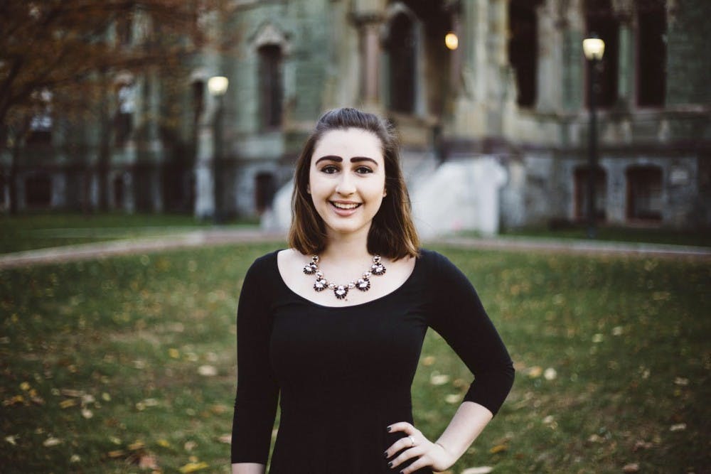 College junior Caroline Ohlson is the only student at Penn who has created her own major—arts, entertainment and popular culture—through the Individualized Major program.