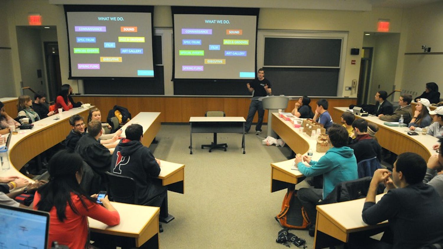 The six branches of Penn's student government presented their years in review and plans for the upcoming semester
