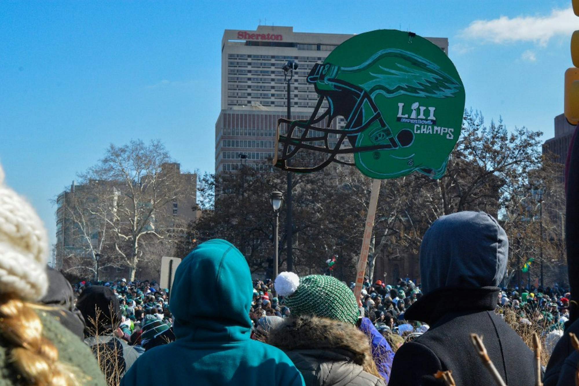 Eagles Parade Signs