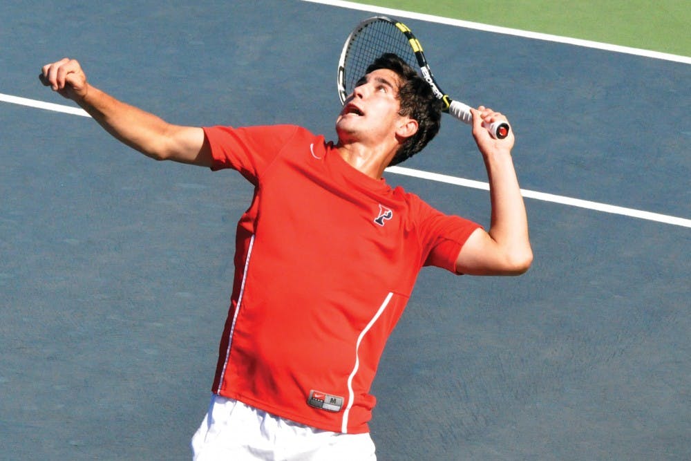 Junior Matt Nardella was one of only a pair of Quakers to win their matches on Sunday in a 5-2 loss to Penn State.