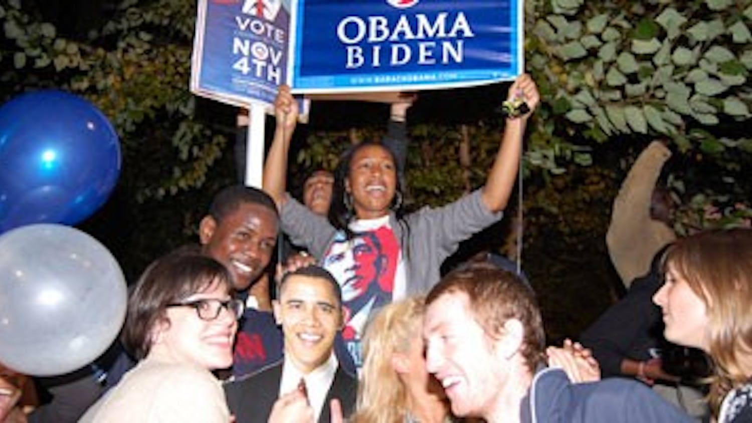 84 percent of students vote for Obama, take to the streets in celebration