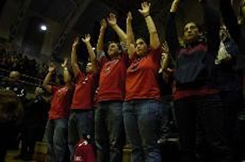 Even with few Princetonians, a raucous crowd